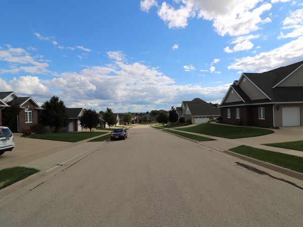 Street view of Harvest View Estates homes
