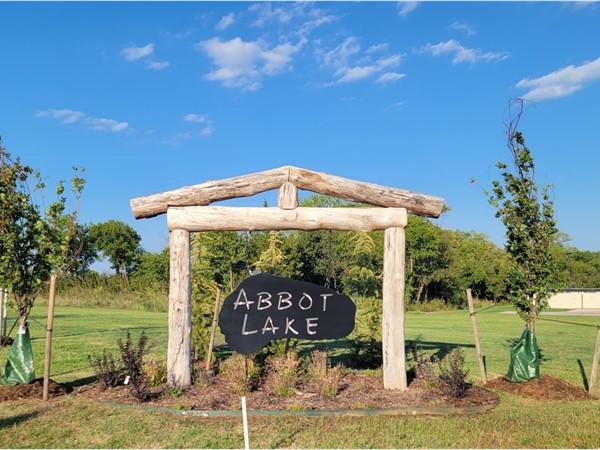 Abbot Lake is a new addition just east of Sooner Rd at the end of SE 89th St