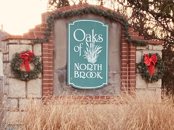 A winter view of Oaks of North Brook. Located in the Liberty School District