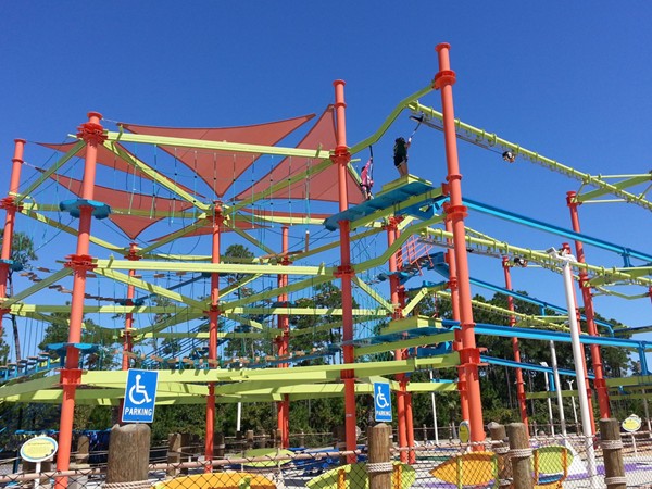 Ropes course at The Wharf