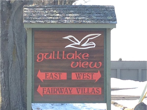 Gull Lake View East and West golf courses are just south of Gull Lake. 