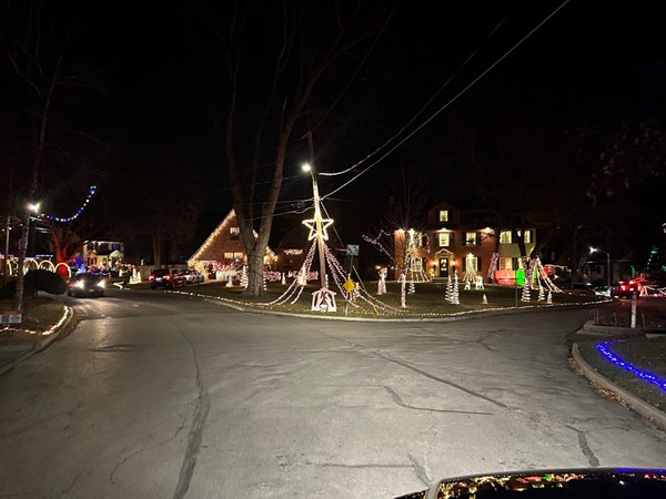 Pictures don't do it justice, but Beaverdale's Ashby Avenue is a MUST DO during the holidays