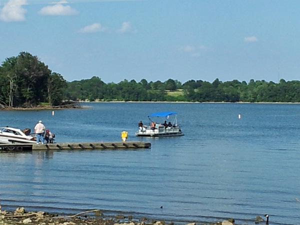 Longview Lake was built by the Army corps of engineers as part of flood control. Boat, fish, swim!