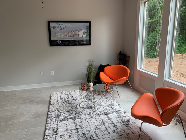 Love this pop of color in the Creekside Village Model Home