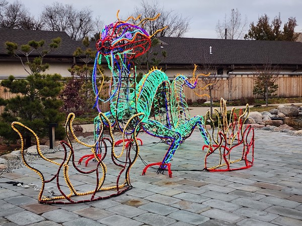 Holiday display at the Topeka Zoo
