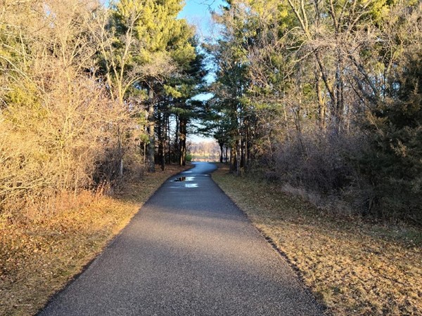 Trails at Big Woods Lake are awesome with the blacktop pathways. Each season is a joy to see