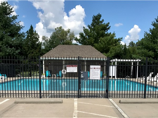 One of two community pools that Woodbury has to offer