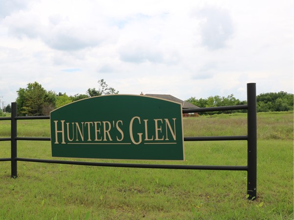 Hunter's Glen entrance is located in Norman just outside the city limits