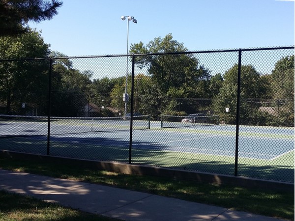 Enjoy tennis with friends close to home