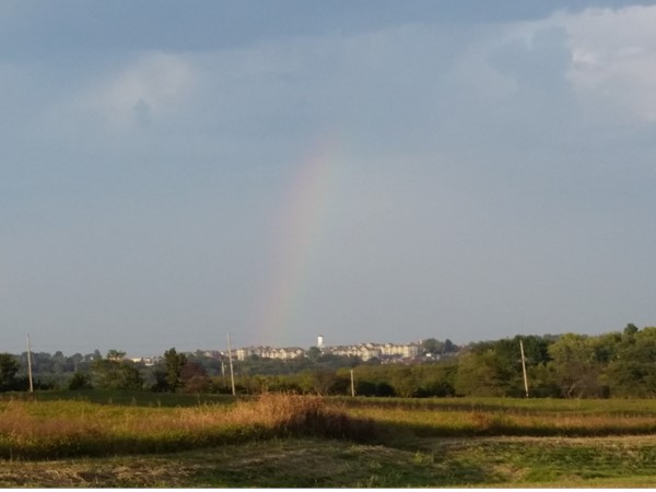 Rainbow over Longview Farms