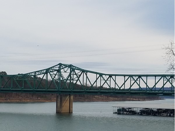 The Narrows Bridge and Lacy's Marina, Greers Ferry Lake Arkansas