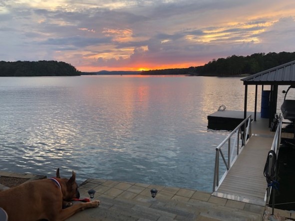 Sunsets on Lake Wedowee in Alabama never get old