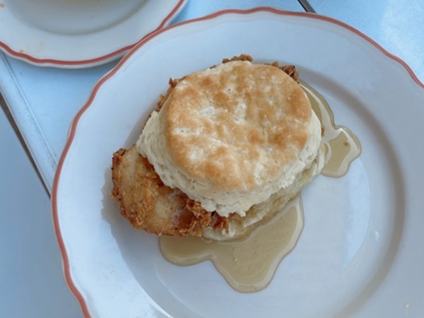 Grab a hot, fresh biscuit at Hunnybunny Biscuit Co.