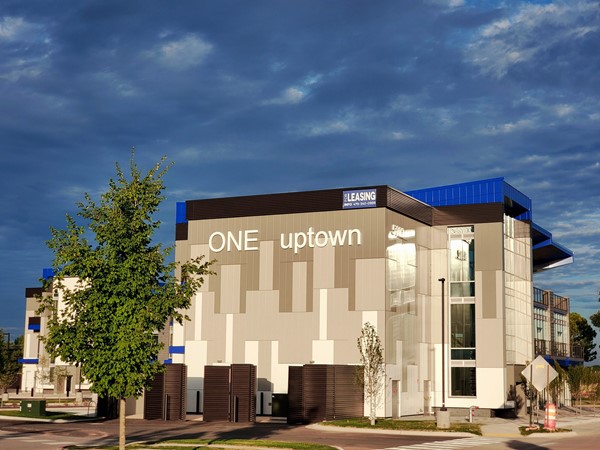 "One Uptown" nearing completion. One of many pedestrian-friendly destinations developing in Rogers