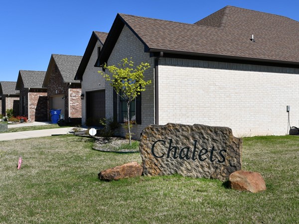 The Chalets are located inside the Country Club of Arkansas in Maumelle