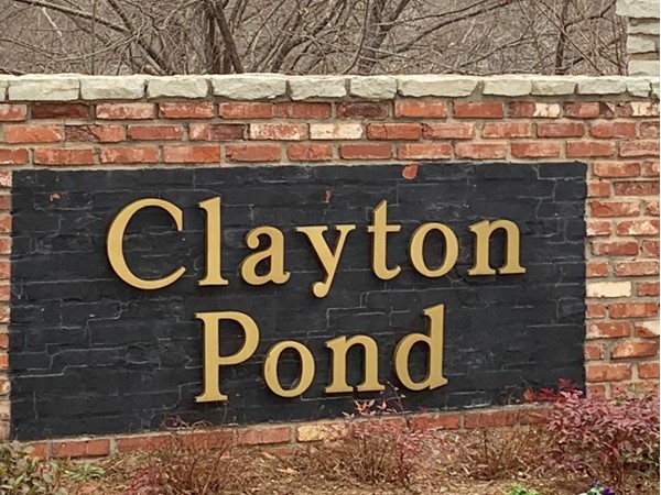 Entrance to Clayton Pond