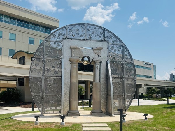 This is a very cool art installation outside of Huntsville Hospital