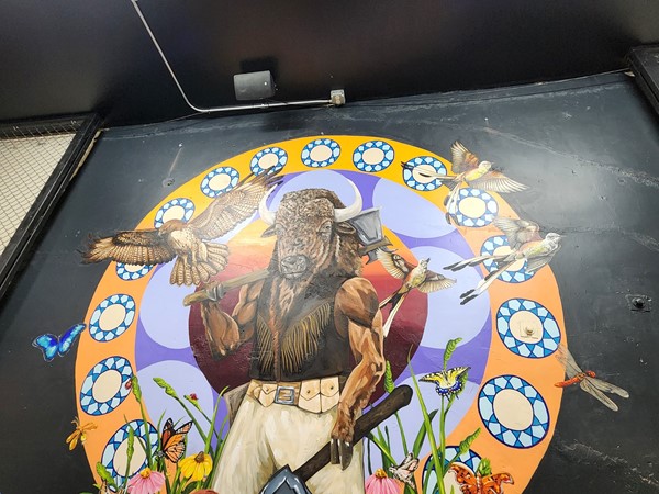 Art work in The Ax Shedd 
