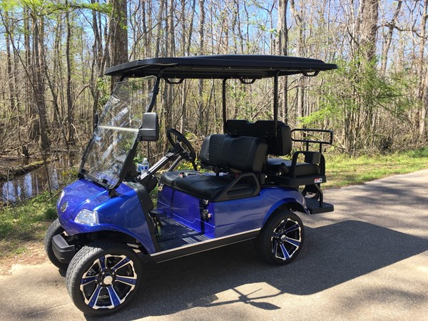 A gorgeous day for a golf cart ride