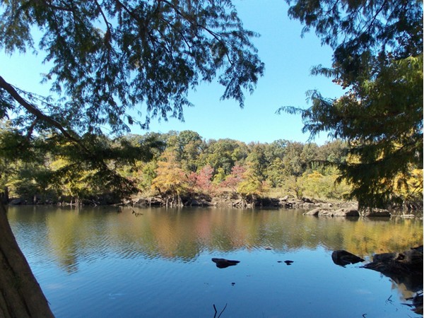 Fall is coming to the Coosa. Trees along the shore will be changing soon