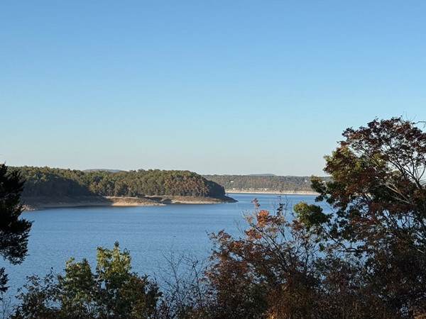 Bull Shoals Lake on a crisp autumn day 