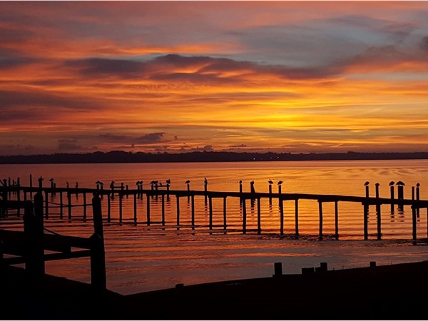 Beautiful sunset in Lillian on Perdido Bay