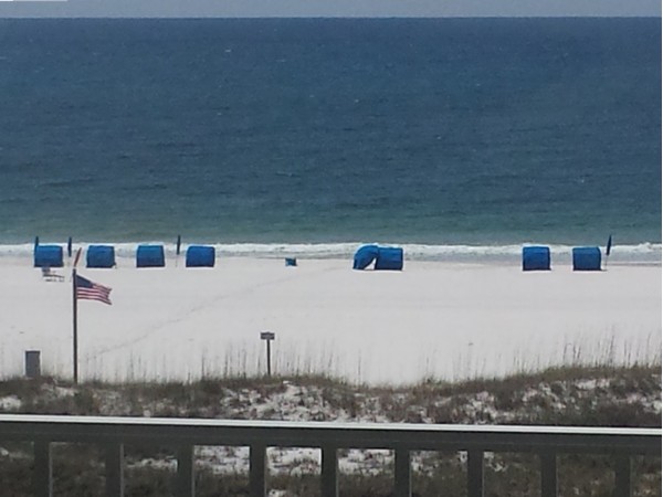 Ahh, you just missed the family of Dolphins.They love Orange Beach too!