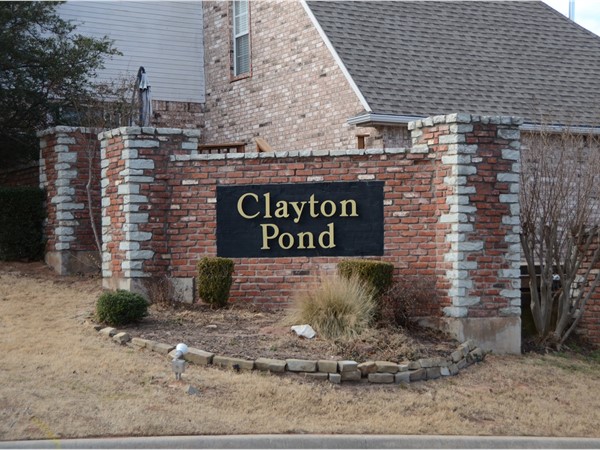 Entrance to Clayton Pond in Edmond