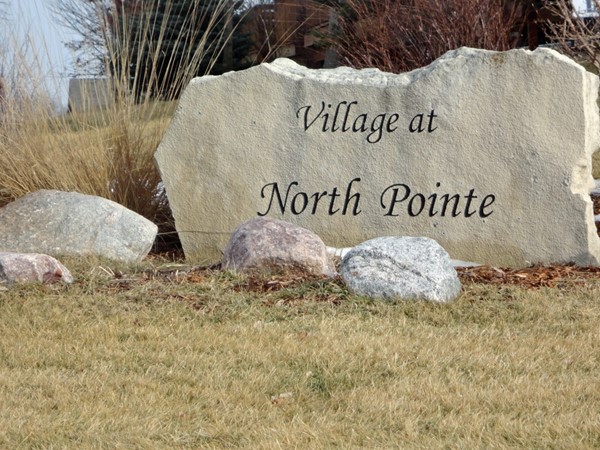 Entrance marker for Village at North Pointe