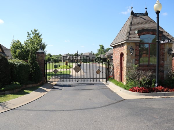 Cornerstone gated entrance located off N.W. 24th in Newcastle 