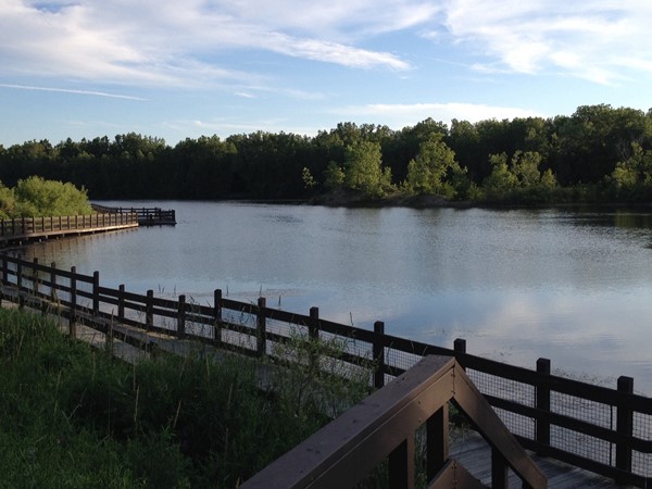 Yes! This is Lansing! Enjoy a quiet morning stroll along the lake at Hawk Island Park