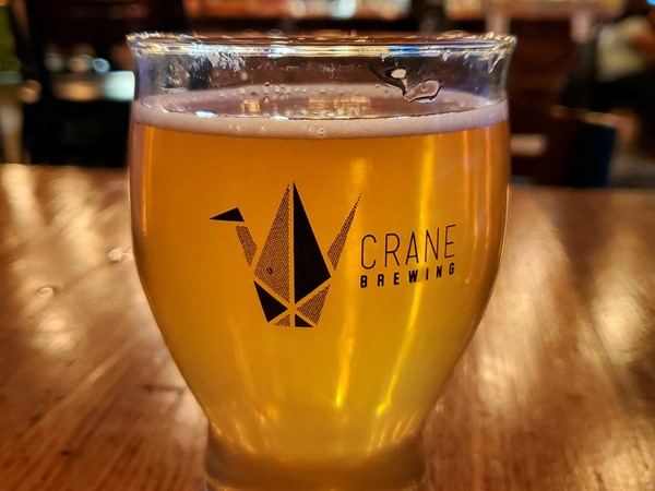 Guava Weiss Beer at Crane Brewing