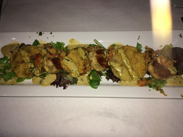 Crab Cakes and Fried Green Tomatoes at Ginny Lane!