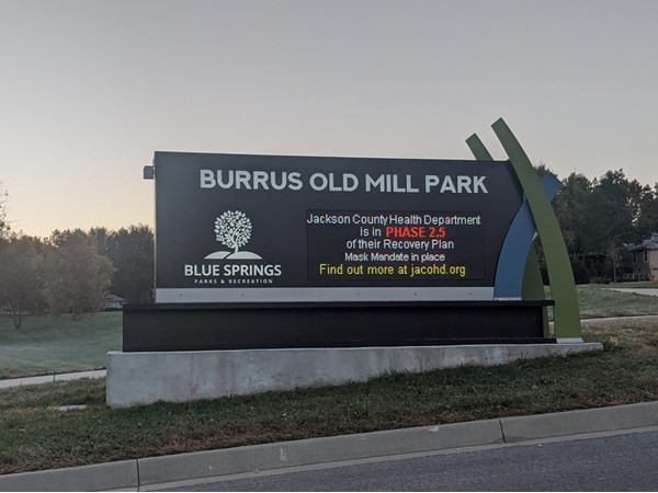 Fresh updated digital sign brings life back to Burrus Old Mill Park 