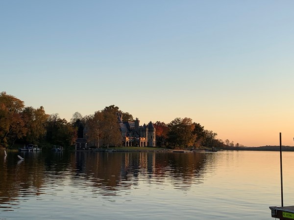 The castle house on Lake Weatherby 