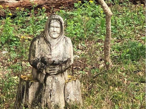 Take a walk at Sister Dulce Foundation and see statues like this