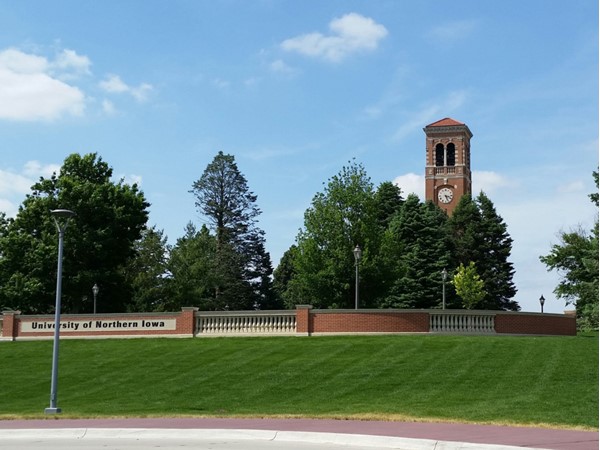 Beautiful campus at the University of Northern Iowa