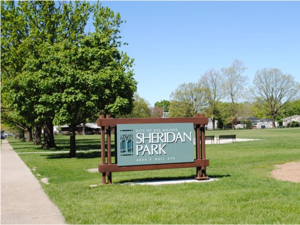 Sheridan Park is located on the eastern side of Des Moines