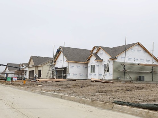 New homes being built in the Pine View Estates (5-1-14)