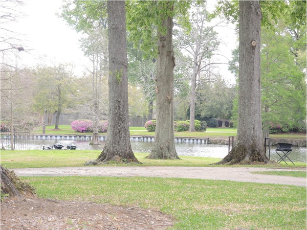 One of the several private lakes in Oak Hills Subdivision