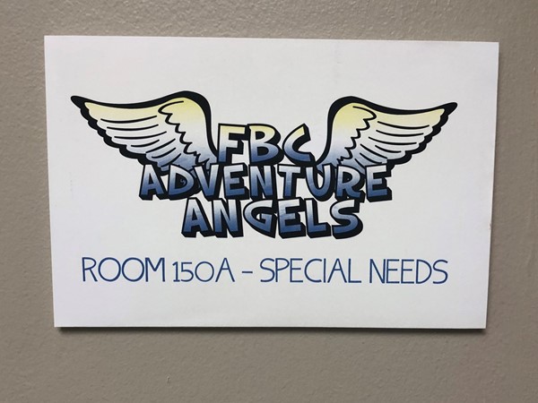 First Baptist Church has a special needs room for kids 