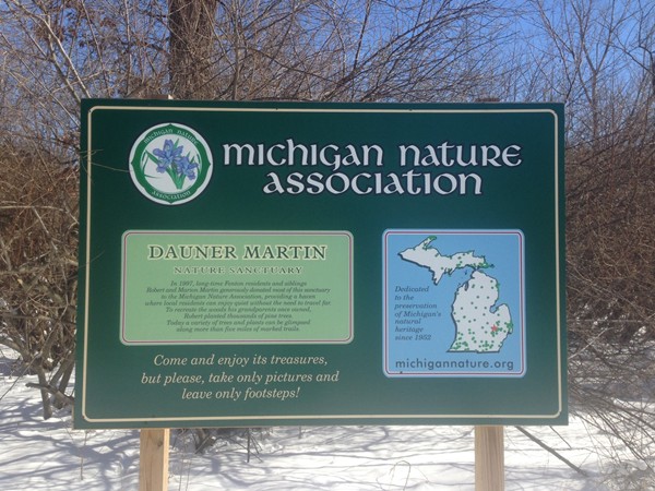 Dauner Martin Nature Sanctuary is my favorite place to get out on the wooded trails in Fenton.