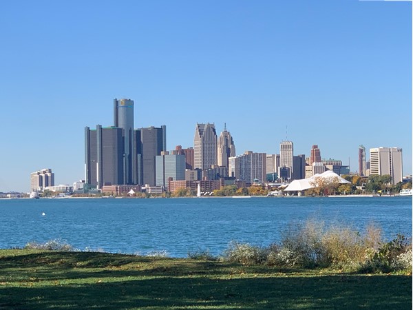 Beautiful view of downtown from Belle Isle
