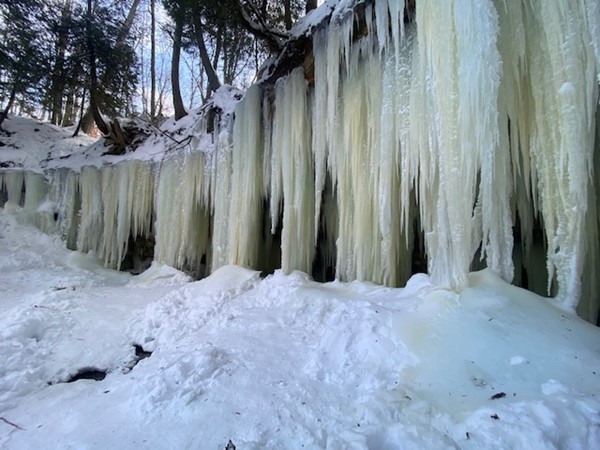 Eben Ice Caves on Frey Rd in Deerton, MI, located in the Upper Peninsula of Michigan