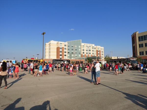 Friday Food Truck Frenzy at Lenexa City Center - a hot, but fun time