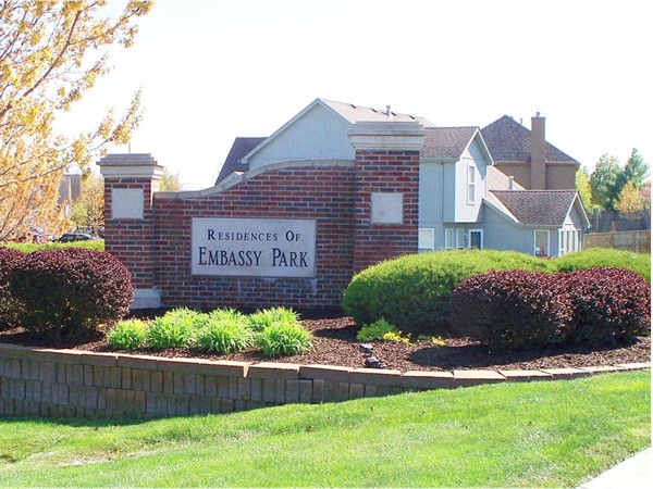 A beautiful view of the entrance of Embassy Park subdivision