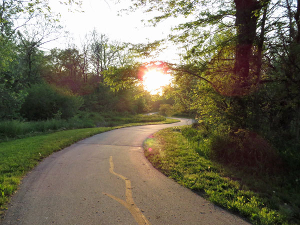 Prairie Creek Greenway in Platte City offers a picturesque trail for long walks and bicycle rides
