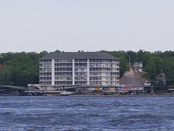 Seascape condos have fabulous views out to the main channel of the Lake of the Ozarks