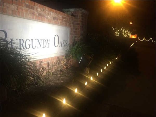 Tonight At gated Burgundy Oaks. A head start on Christmas!  Average List Price today $320,000