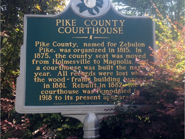 History of the Pike County Courthouse - county seat
